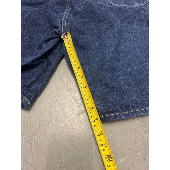 Genuine Dickies Washed Denim Shorts Mens Blue 9" Inseam Loose Fit Classic - 42 - Picture 8 of 8